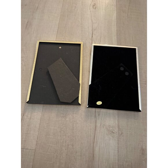 Bundle Of 2 Vintage Gold & Silver Tone Picture Frames With Easel Backs - Picture 4 of 6
